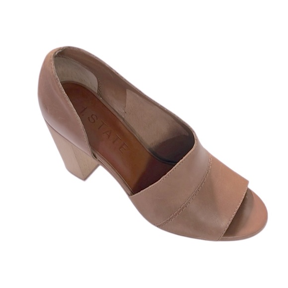 1. State Leather Heels Tan - Picture 1 of 6